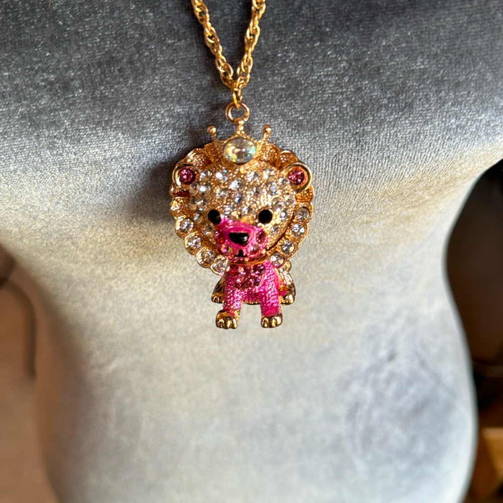 Betsy Johnson Lion Necklace